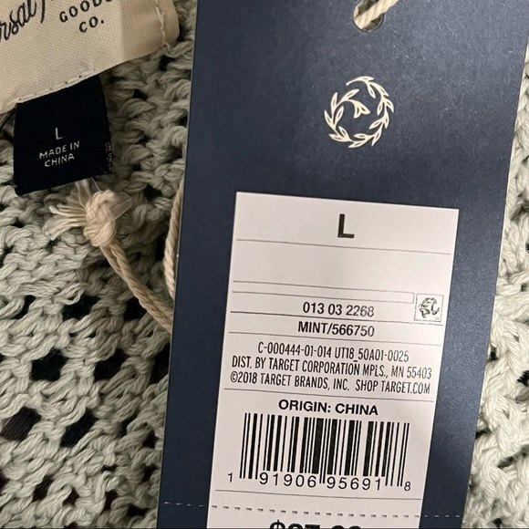 NWT Universal Thread Mint Crewneck Mesh Pullover - Picture 7 of 7